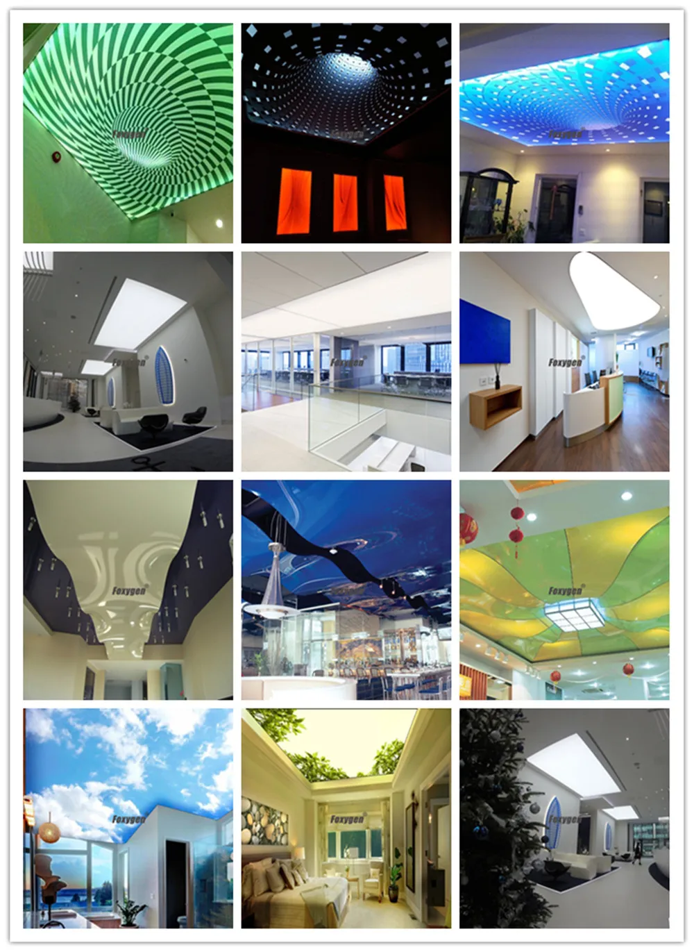 Foxygen uv and eco print pvc stretch fabric ceiling film blue 3d wave sky design for office hotel mall home price china export factory price (4)_副本