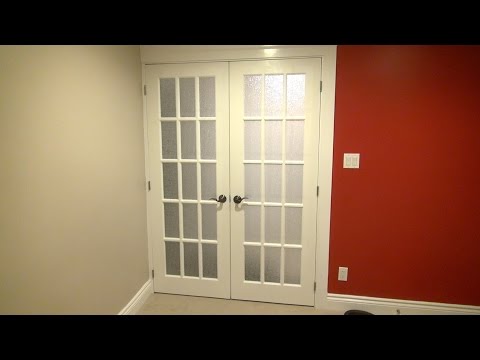 How to Install Double French Doors - The Burke Home Theater Project